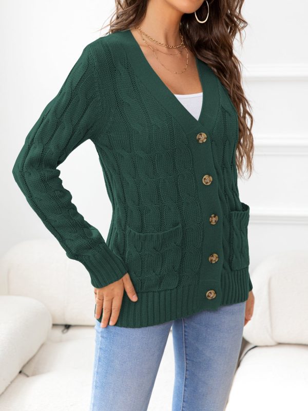 Button Down Cable-Knit Cardigan - Image 20