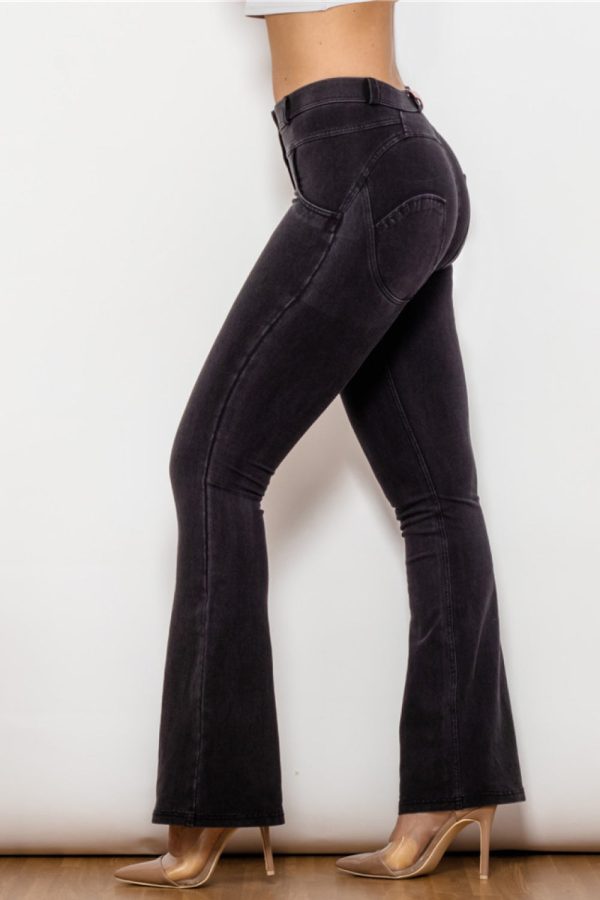 Buttoned Flare Jeans - Image 7