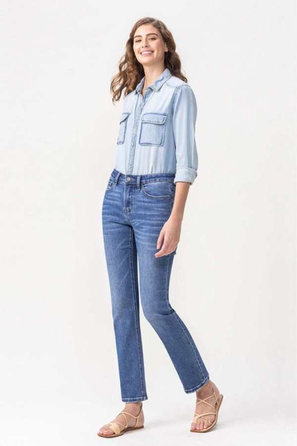 Lovervet Full Size Maggie Midrise Slim Ankle Straight Jeans - Image 5