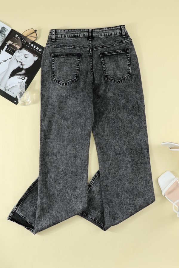 Slit Flare Jeans - Image 2