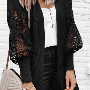 Beige Cable Knit Zippered Women's Sweater for Winter and Fall