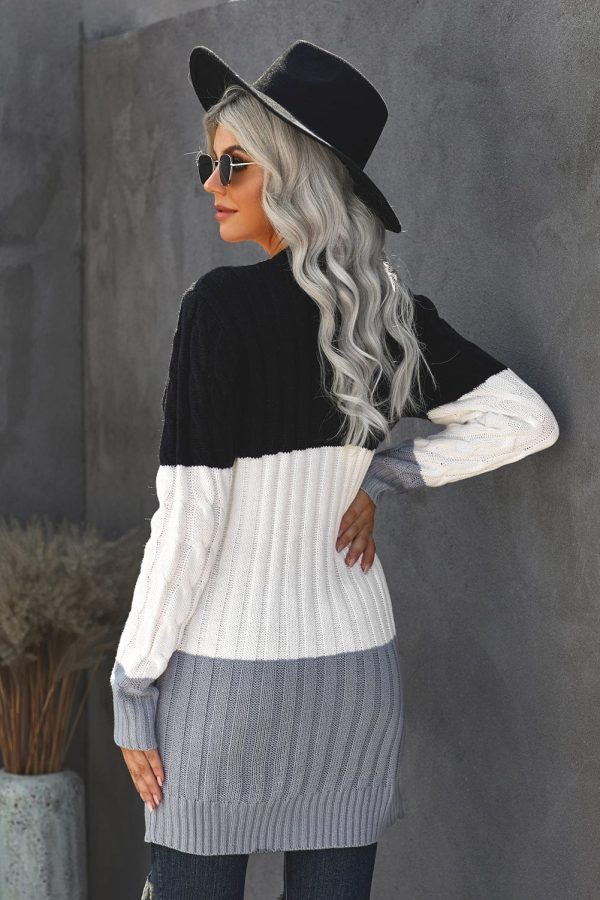 Cozy Cable Knit Button-Front Long Sleeve Cardigan - Image 14