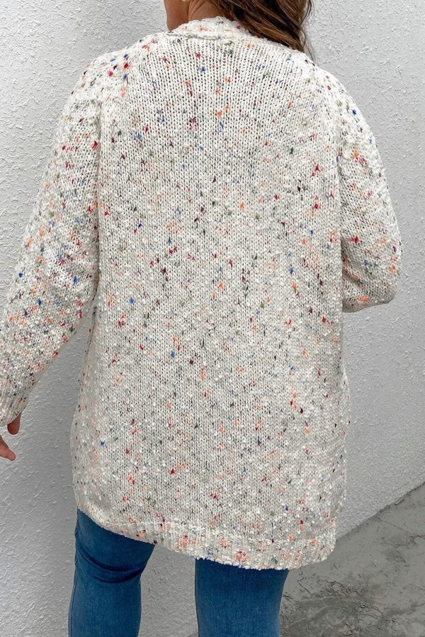 Crochet Loose Long Sleeve Knitted Sweater Cardigan - Image 33