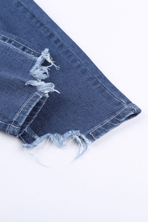 Baeful High-Rise Distressed Hem Detail Jeans - Image 14