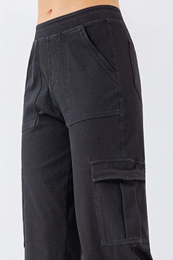 Buttoned Pocketed Long Jeans - Image 6