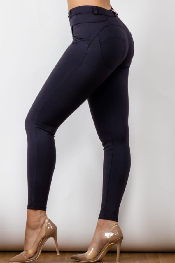 Baeful Buttoned Skinny Long Jeans - Image 3
