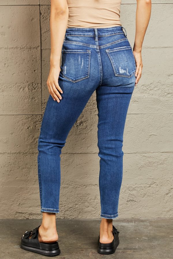 BAYEAS Mid Rise Distressed Slim Jeans - Image 2