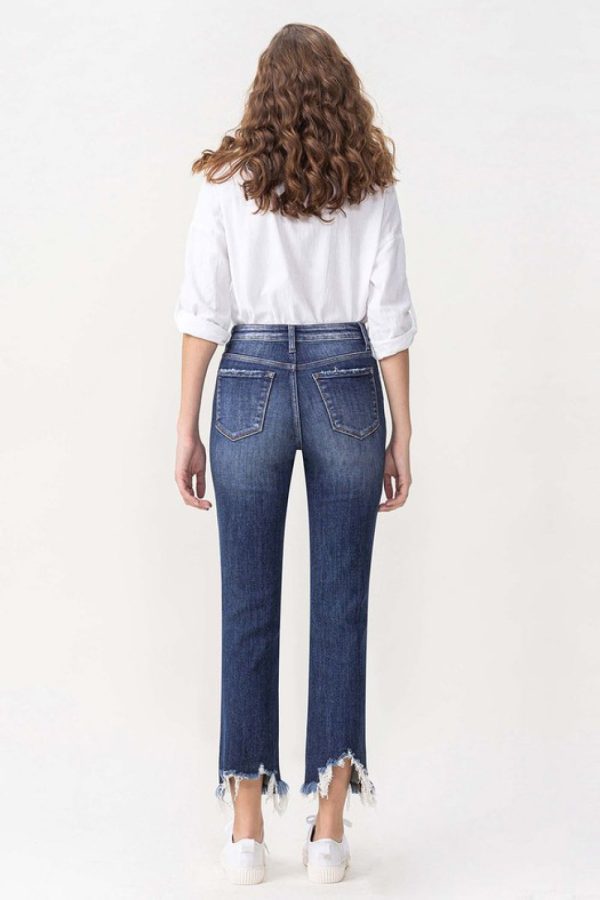 Lovervet Jackie Full Size High Rise Crop Straight Leg Jeans - Image 2