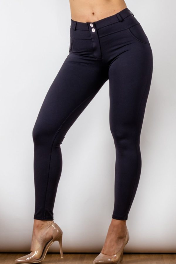 Baeful Buttoned Skinny Long Jeans - Image 5
