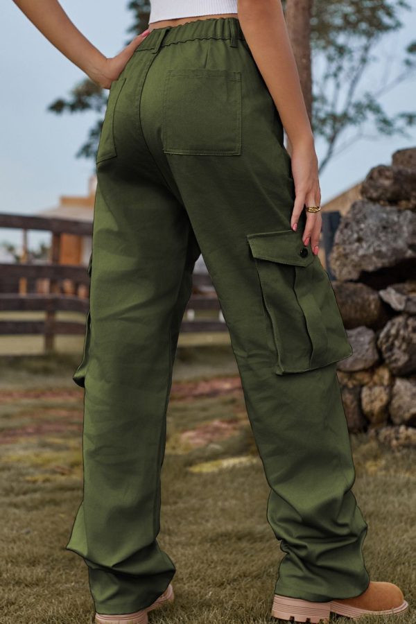 Loose Fit Long Jeans with Pockets - Image 6