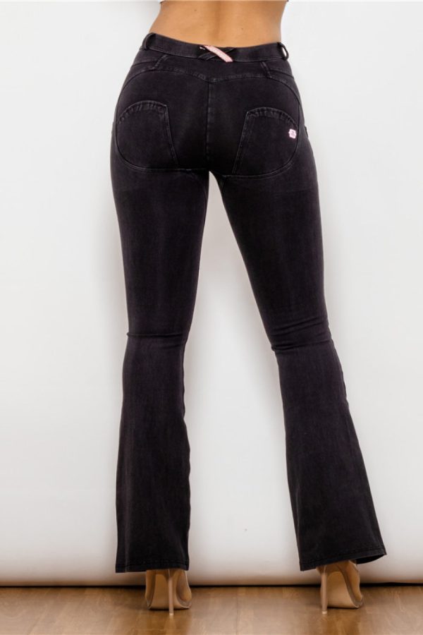 Buttoned Flare Jeans - Image 3