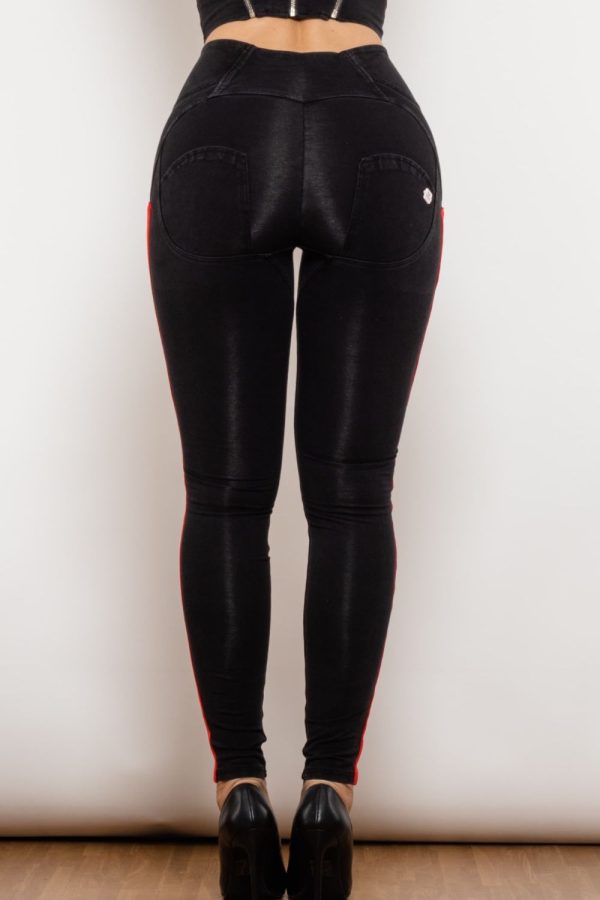 Side Stripe Buttoned Skinny Jeans - Image 8