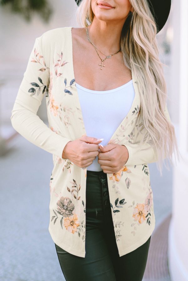 Stylish Batwing Sleeve Lightweight Printed Cardigan - Image 10