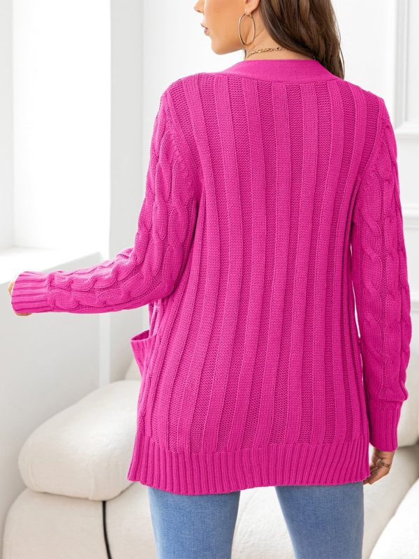 Button Down Cable-Knit Cardigan - Image 9