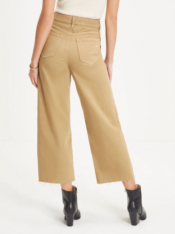 Button Fly Raw Hem Jeans - Image 2