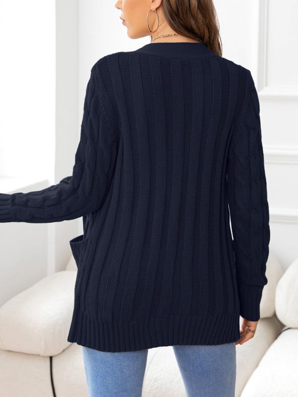 Button Down Cable-Knit Cardigan - Image 30