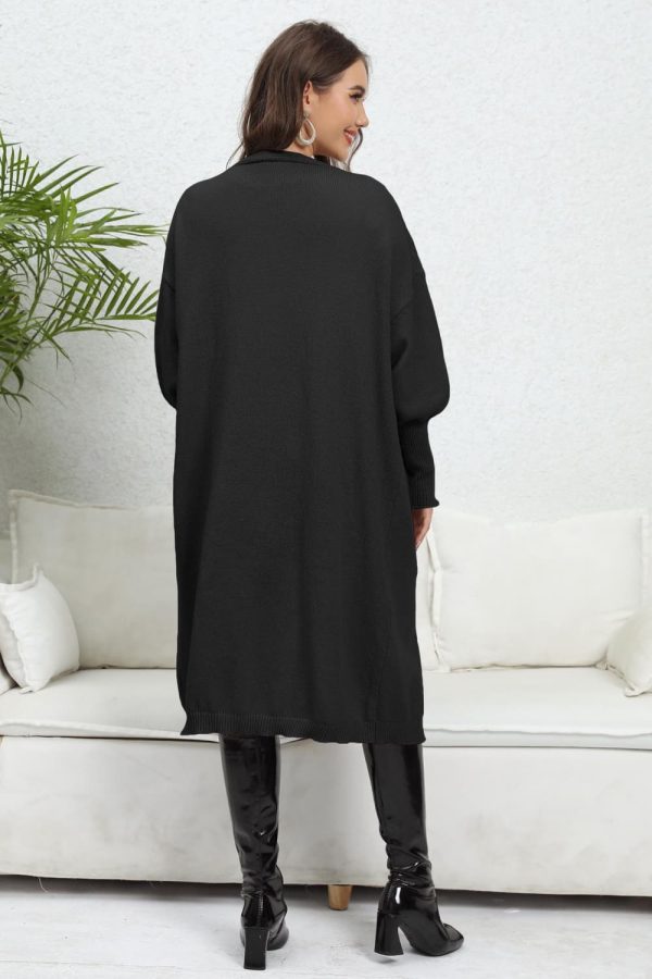 Open Front Dropped Shoulder Cardigan - Image 24