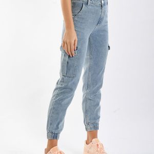 Full Size Buttoned Jeans