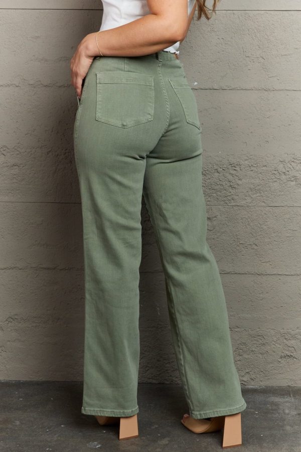 Judy Blue Alice Full Size High Waist Front Seam Straight Fit Jeans - Image 2