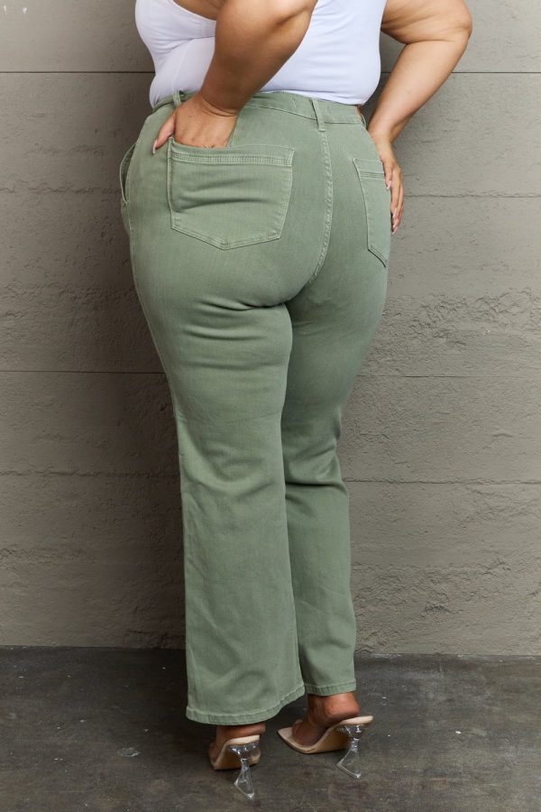 Judy Blue Alice Full Size High Waist Front Seam Straight Fit Jeans - Image 8