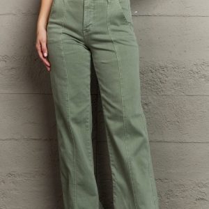 Judy Blue Alice Full Size High Waist Front Seam Straight Fit Jeans