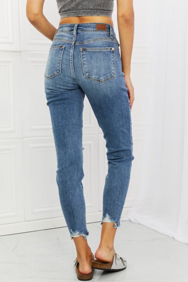 Judy Blue Dahlia Full Size Distressed Patch Jeans - Image 8