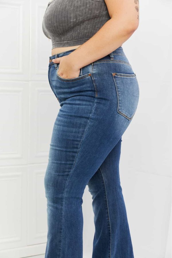 Judy Blue Eve Full Size High Waist Flared Jeans - Image 4