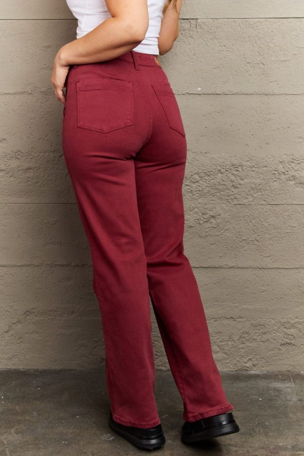 Judy Blue Malia Full Size High Waist Front Seam Straight Jeans - Image 2
