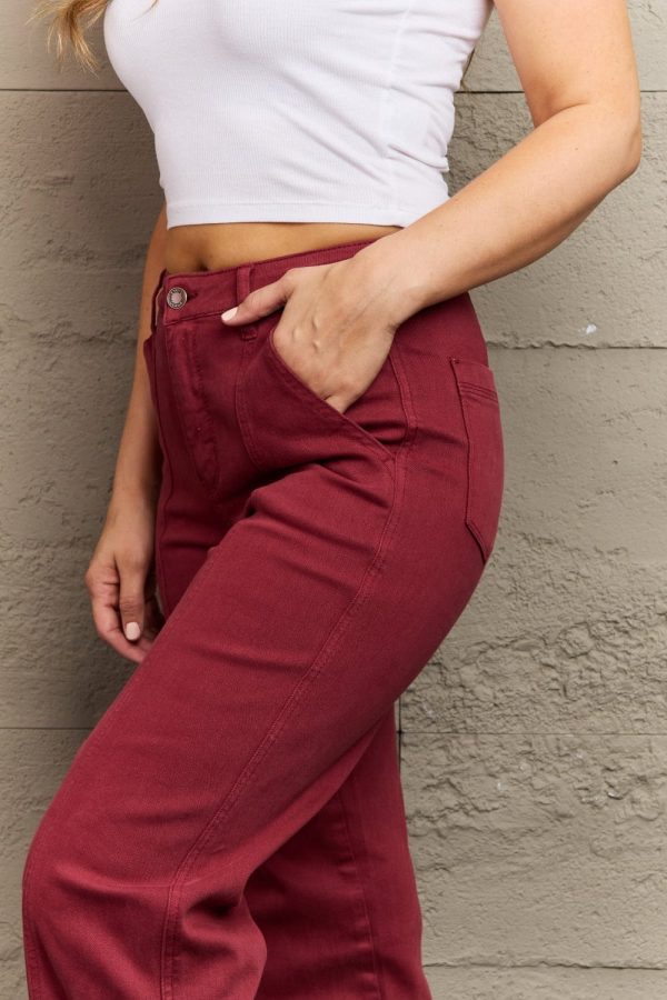 Judy Blue Malia Full Size High Waist Front Seam Straight Jeans - Image 5