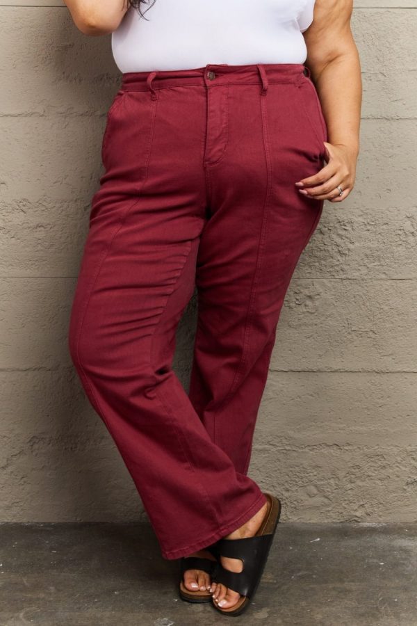Judy Blue Malia Full Size High Waist Front Seam Straight Jeans - Image 6