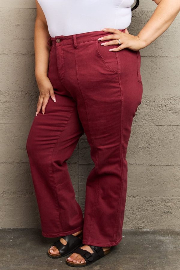 Judy Blue Malia Full Size High Waist Front Seam Straight Jeans - Image 8