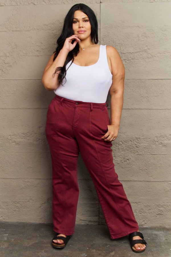 Judy Blue Malia Full Size High Waist Front Seam Straight Jeans - Image 10