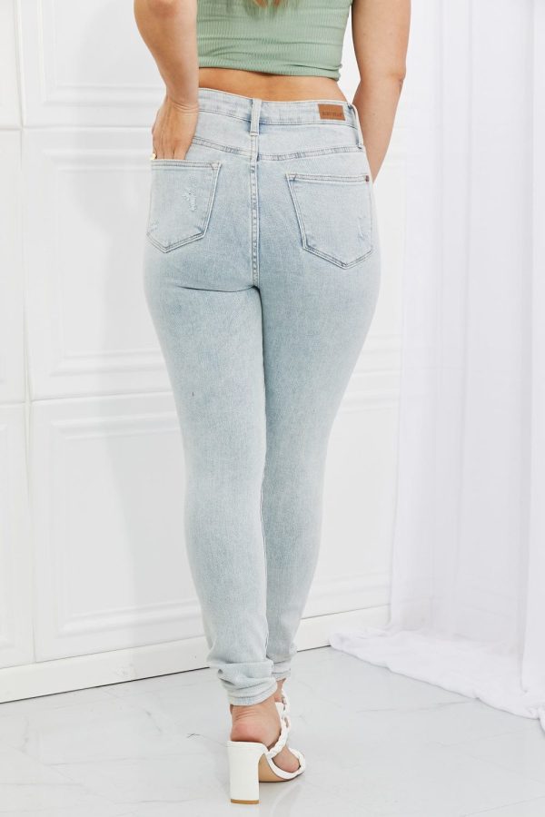 Judy Blue Tiana Full Size High Waisted Distressed Skinny Jeans - Image 2