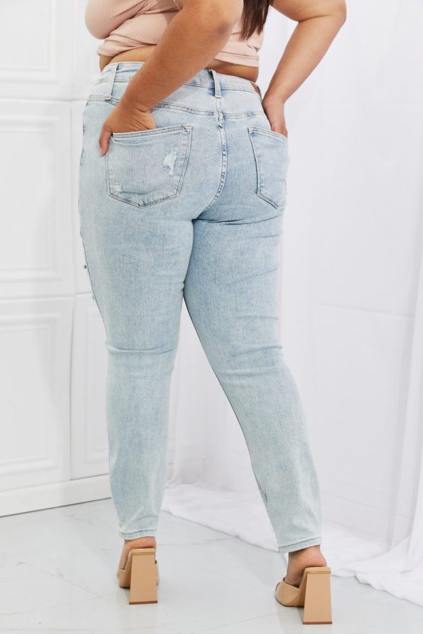 Judy Blue Tiana Full Size High Waisted Distressed Skinny Jeans - Image 7