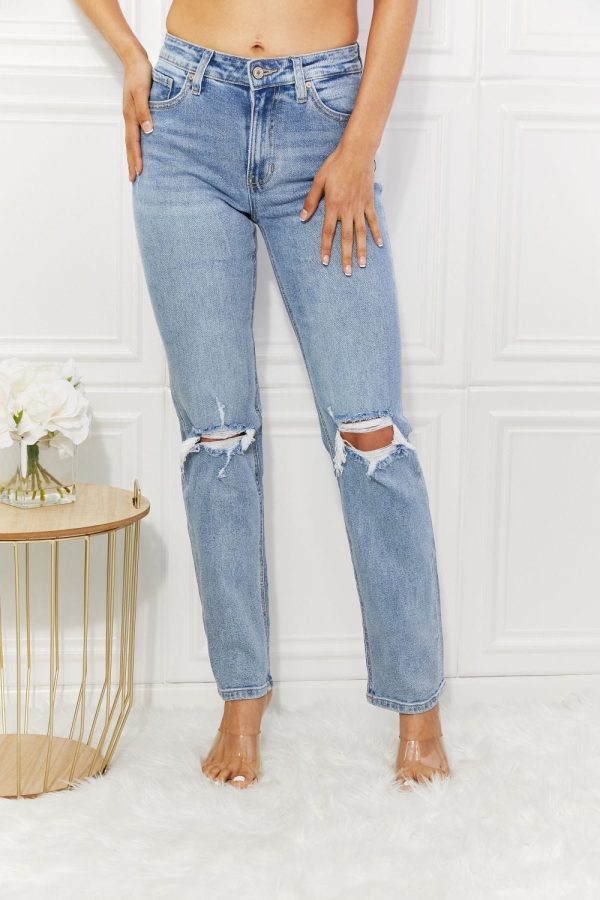 Kancan Abby High Rise Slim Straight Jeans - Image 3