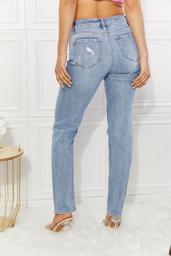 Kancan Abby High Rise Slim Straight Jeans - Image 2