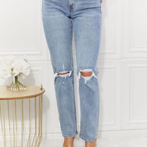 Kancan Abby High Rise Slim Straight Jeans