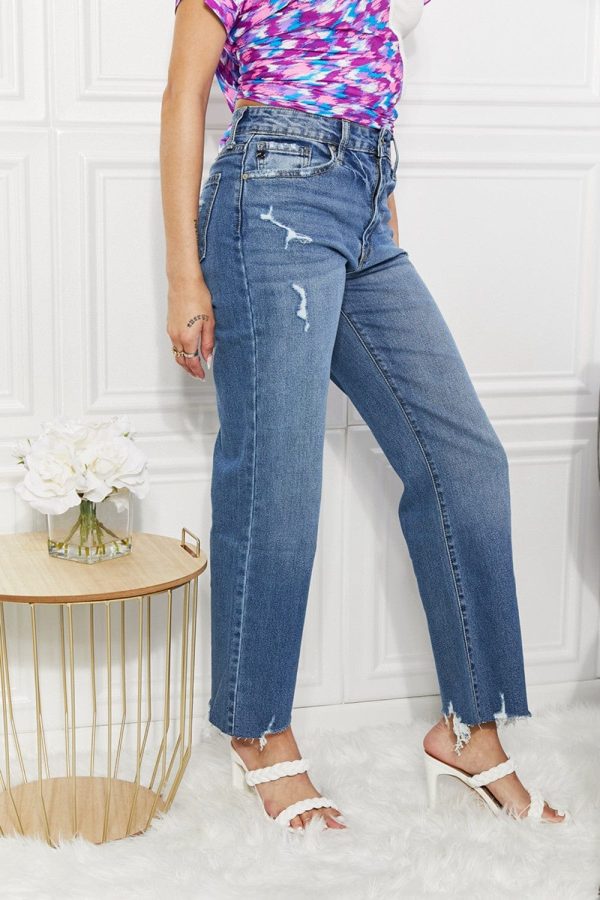 Kancan Full Size Melanie Crop Wide Leg Jeans - Image 4