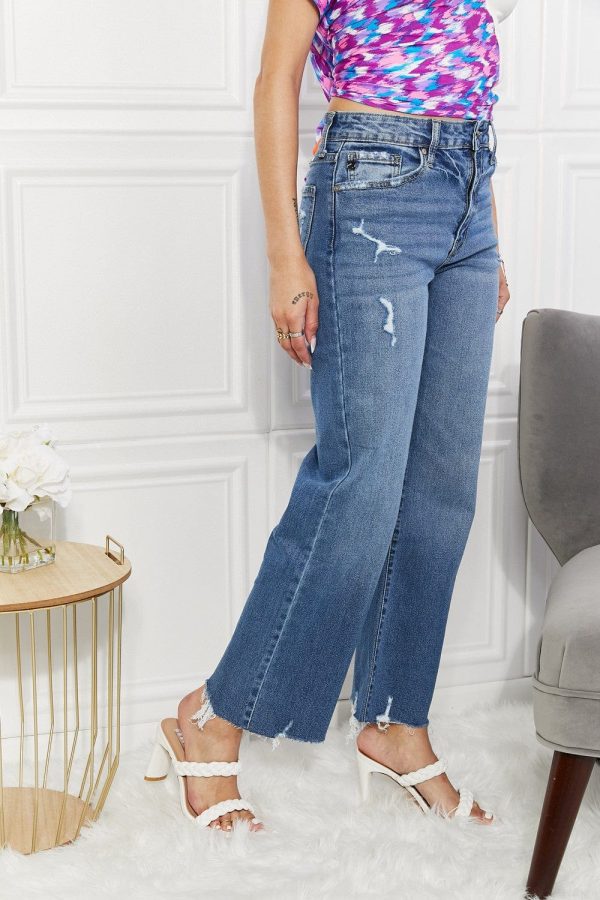 Kancan Full Size Melanie Crop Wide Leg Jeans - Image 3