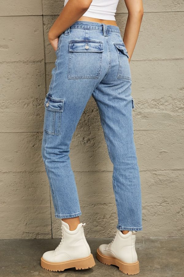Kancan High Rise Slim Straight Cargo Pants - Image 2
