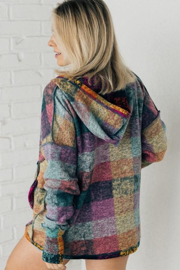 Striped Woolen Commuter Cardigan in Multicolor Print - Image 14