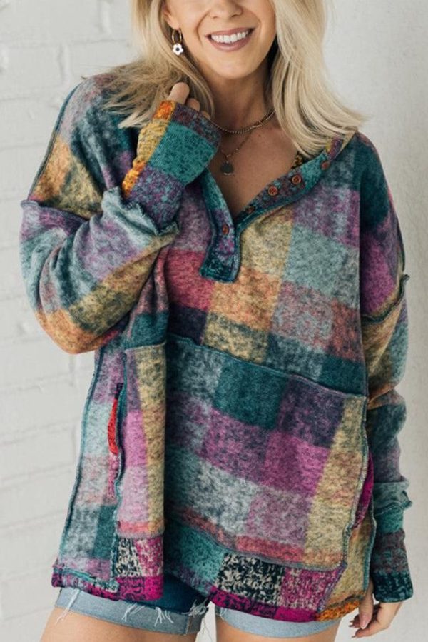 Striped Woolen Commuter Cardigan in Multicolor Print - Image 13