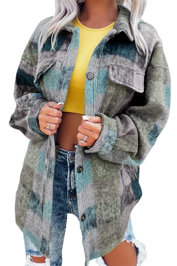 Striped Woolen Commuter Cardigan in Multicolor Print - Image 11